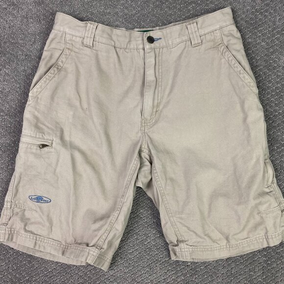 Arborwear Cago Shorts Men's 32 Canvas Cotton Khaki Hiking Outdoor Walking Walk - Picture 1 of 14